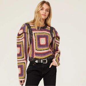 Sea New York Bette Crochet Sweater *Rare*